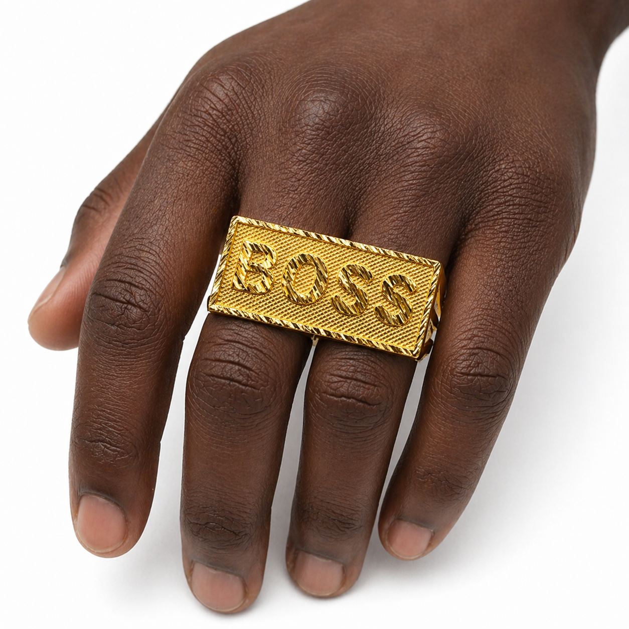DOUBLE RING GOLD RING BOSS STYLE