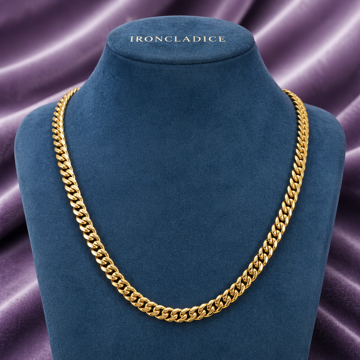 CUBAN LINK CHAIN 6MM 18K GOLD