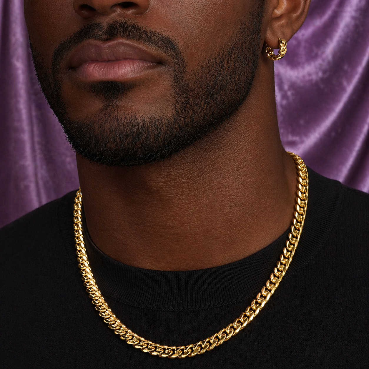 CUBAN LINK CHAIN 6MM 18K GOLD