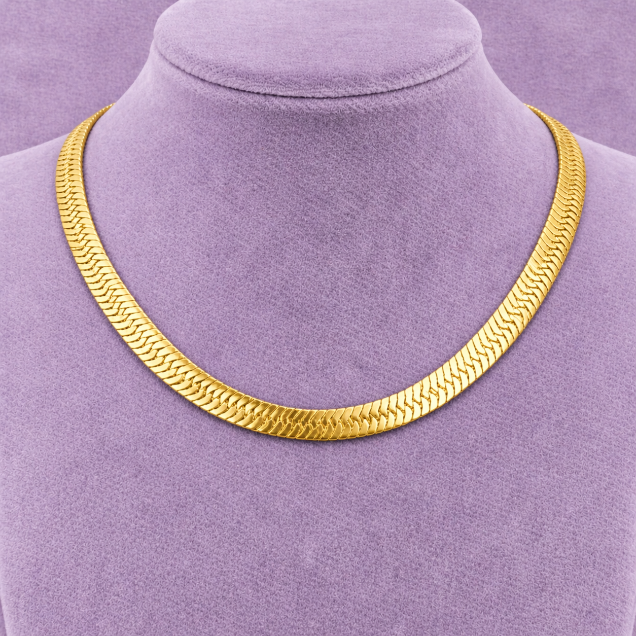 5MM 18K GOLD RAZOR CHAIN ALL SIZES