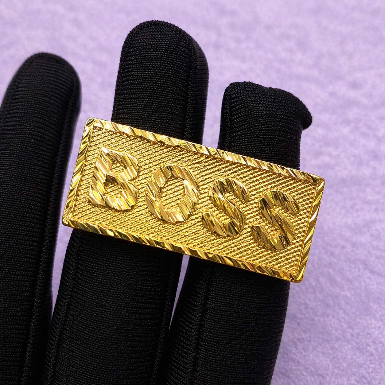DOUBLE RING GOLD RING BOSS STYLE
