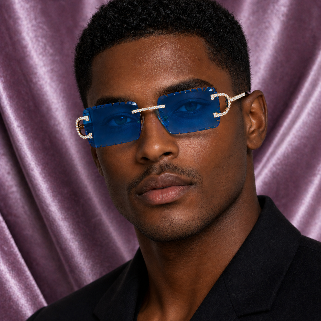 BLUE DIAMOND SIMULANT GLASSES
