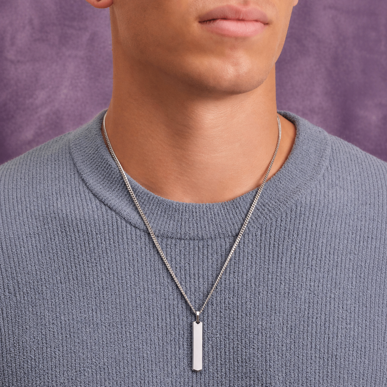 SKYLINE SILVER AND 18KGOLD PENDANT