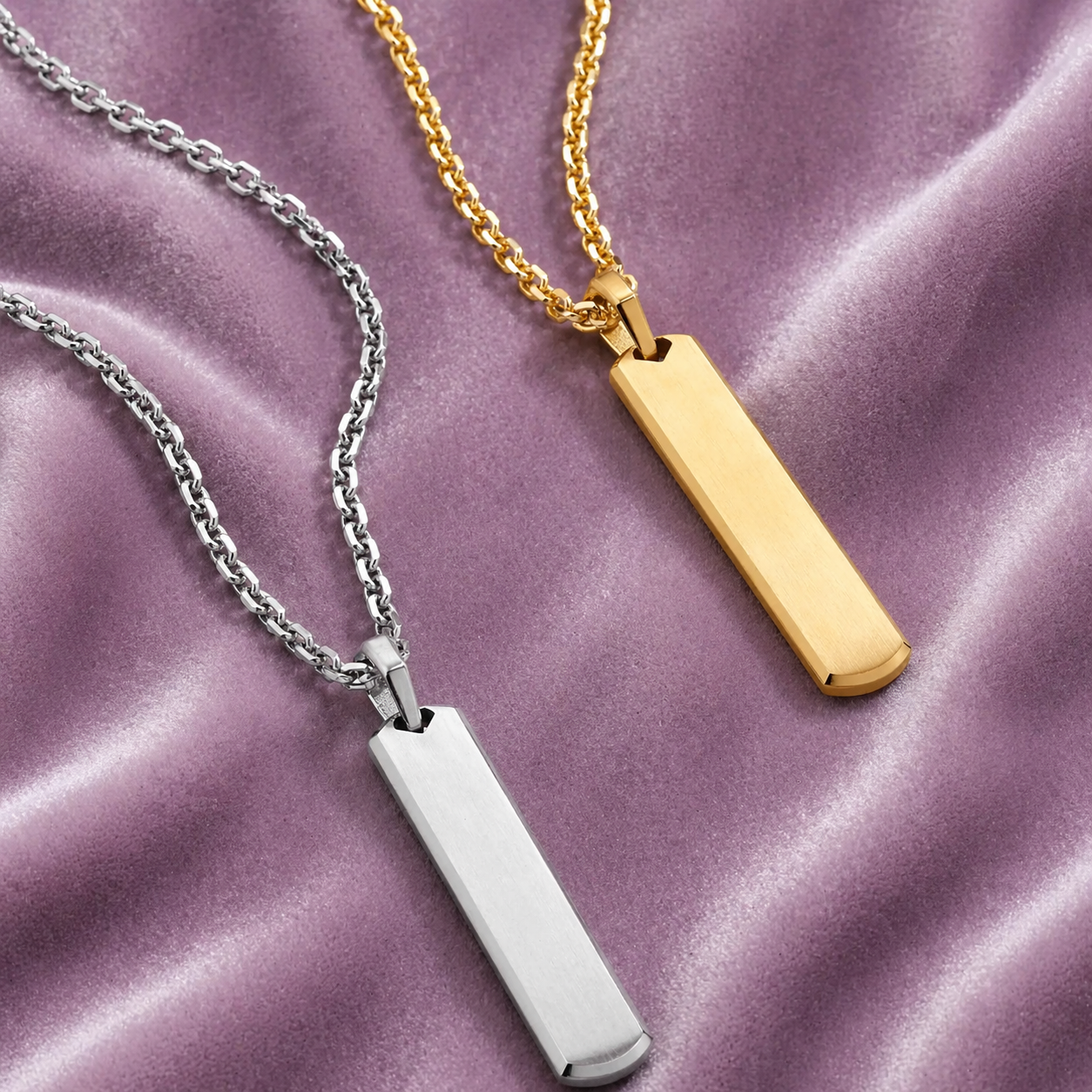 SKYLINE SILVER AND 18KGOLD PENDANT