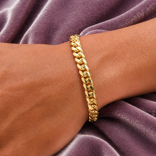 18K 6MM GOLD CUBAN LINK BRACELET