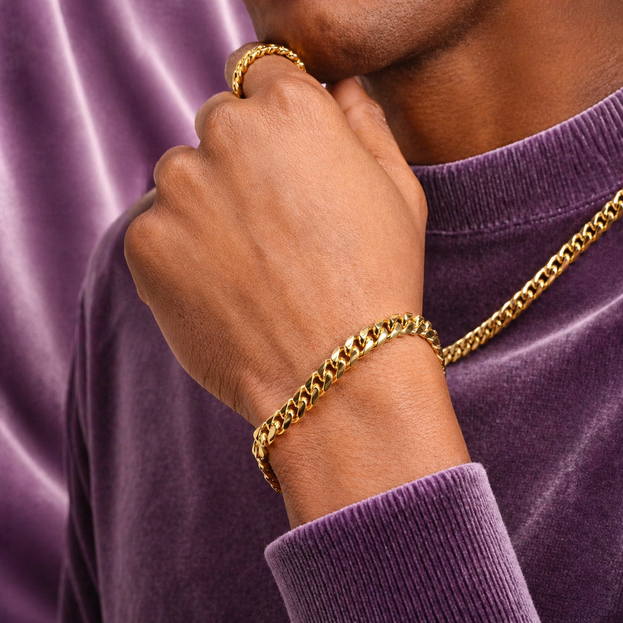 18K 6MM GOLD CUBAN LINK BRACELET
