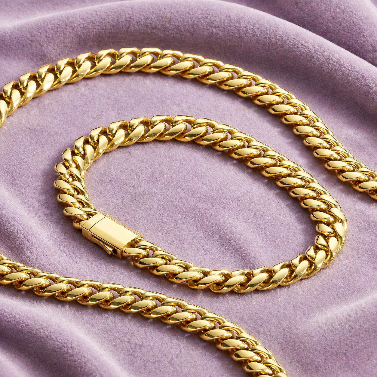 18K 12MM GOLD CUBAN LINK BRACELET