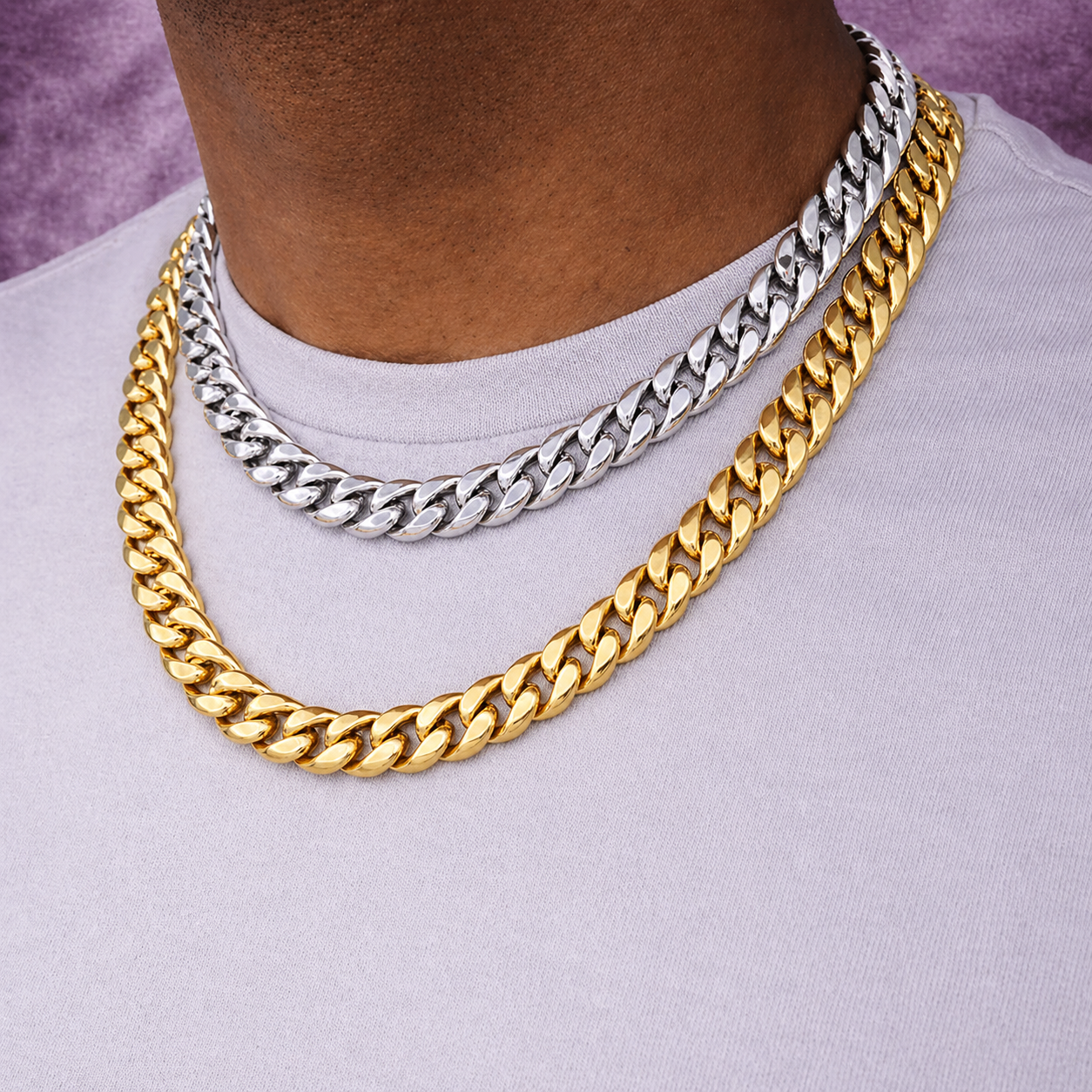 12MM CUBAN CHAIN 18K GOLD ALL SIZES