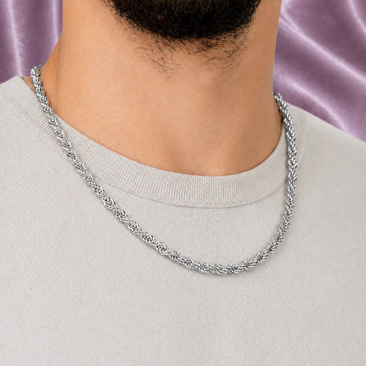 5MM 18K GOLD ROPE CHAIN ALL SIZES