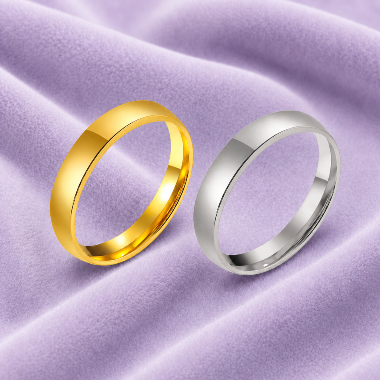 CIRCLE RING 4MM 18K GOLD