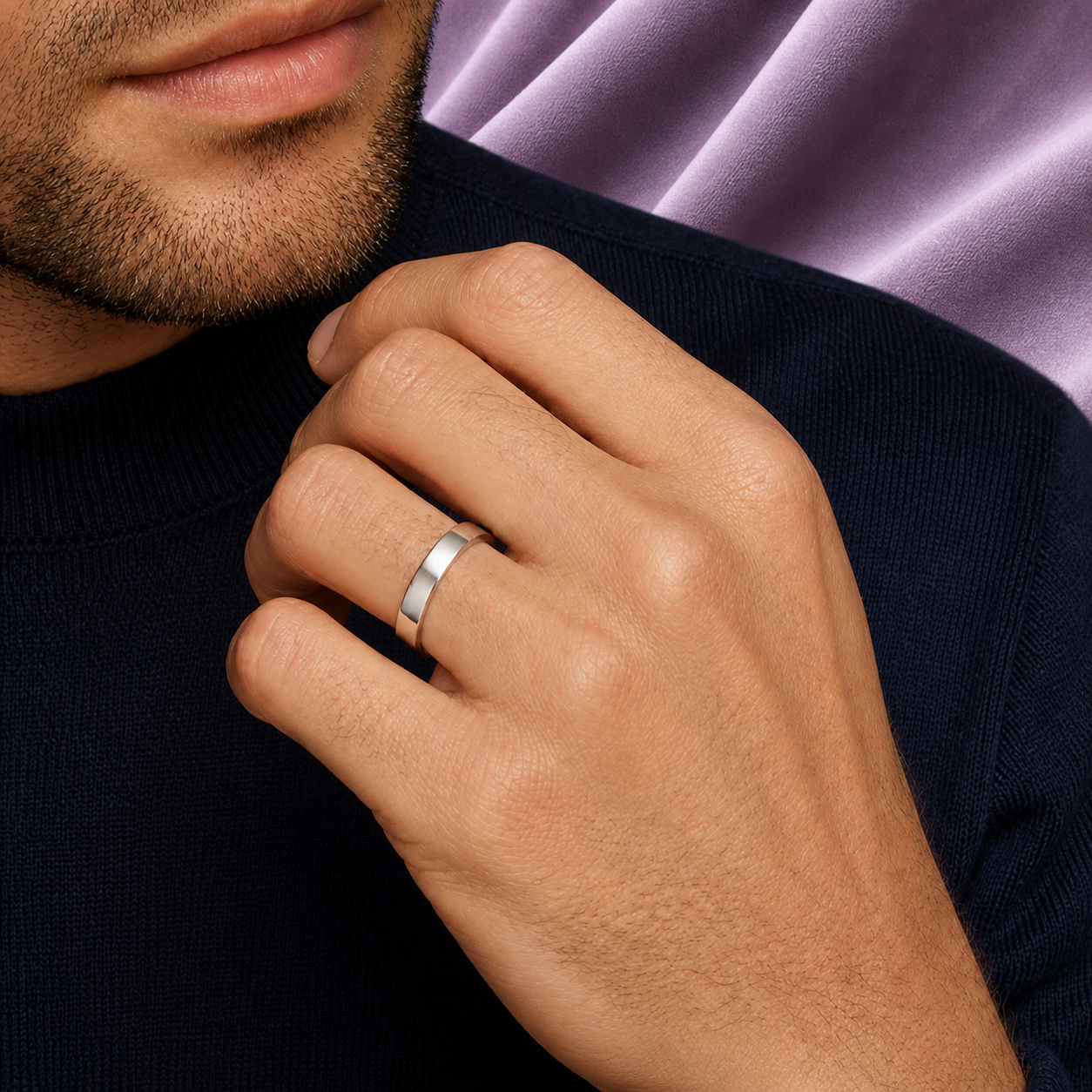 CIRCLE RING 4MM 18K GOLD