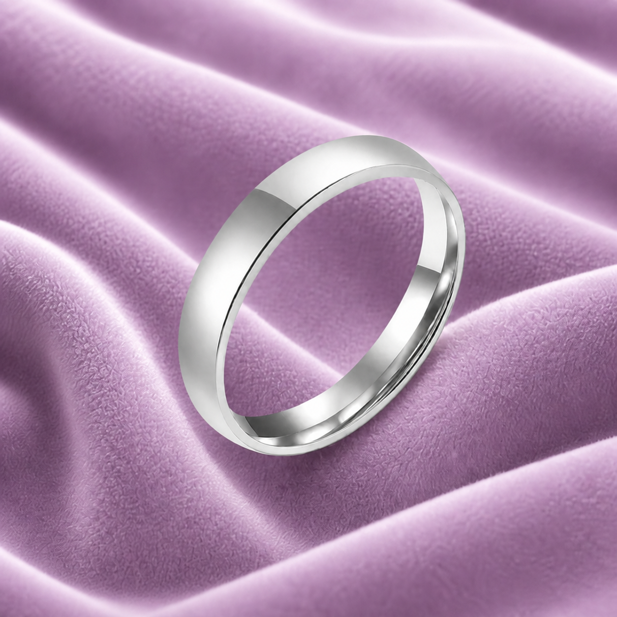 CIRCLE RING 4MM 18K GOLD