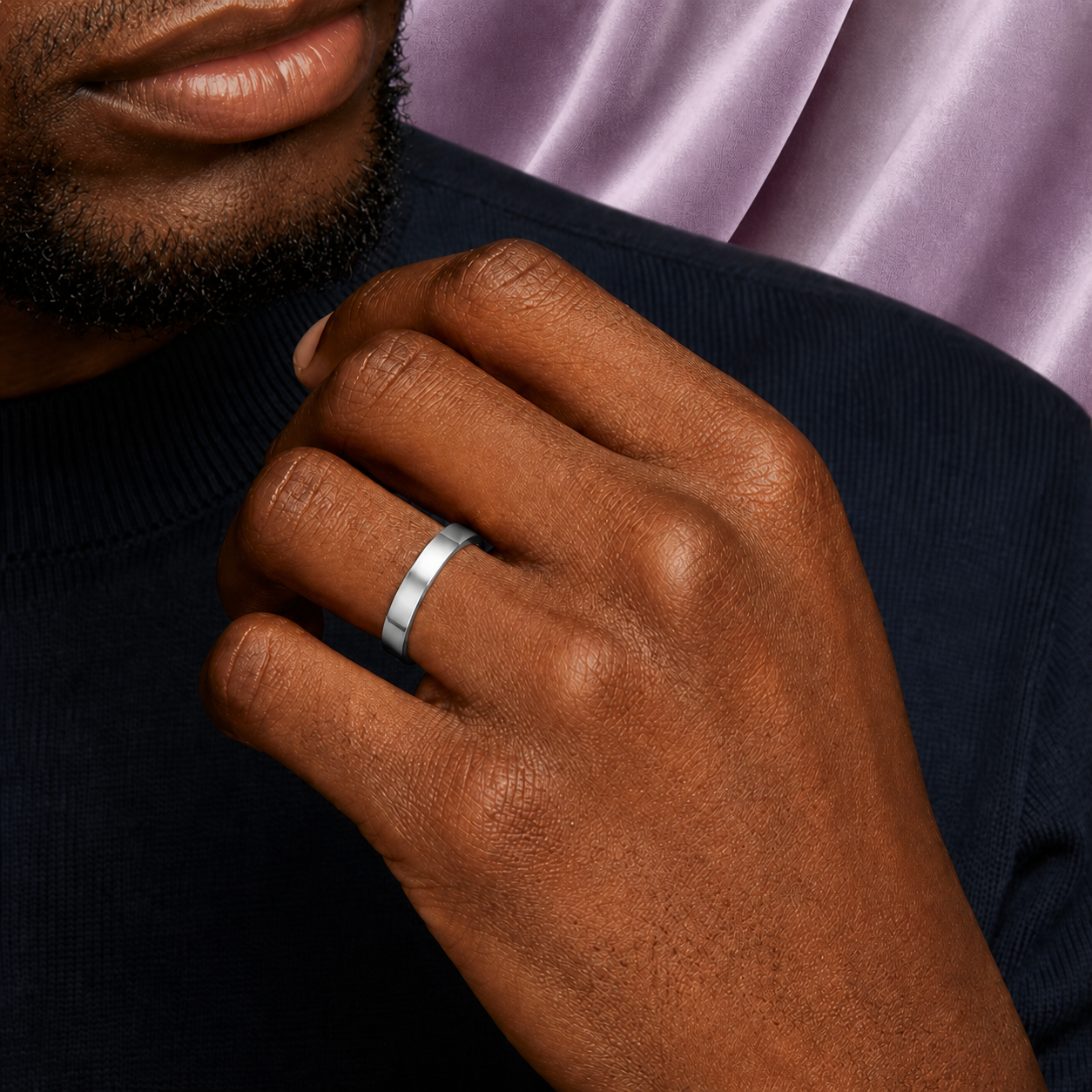 CIRCLE RING 4MM 18K GOLD