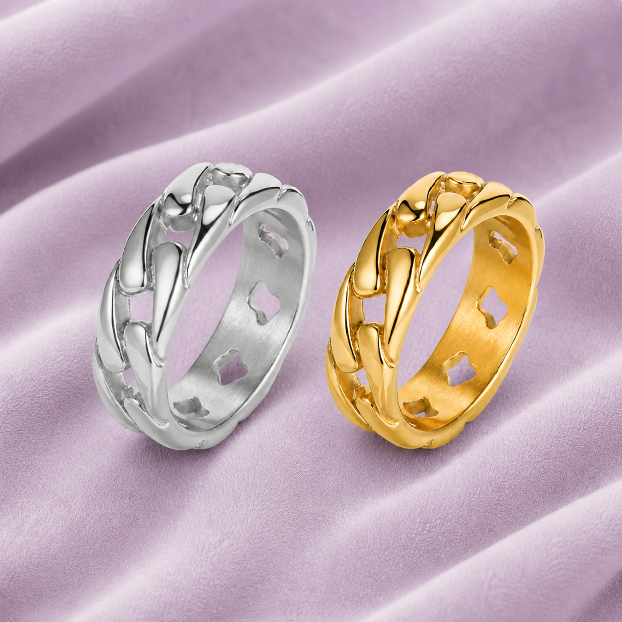 CUBAN RING 7MM 18K GOLD