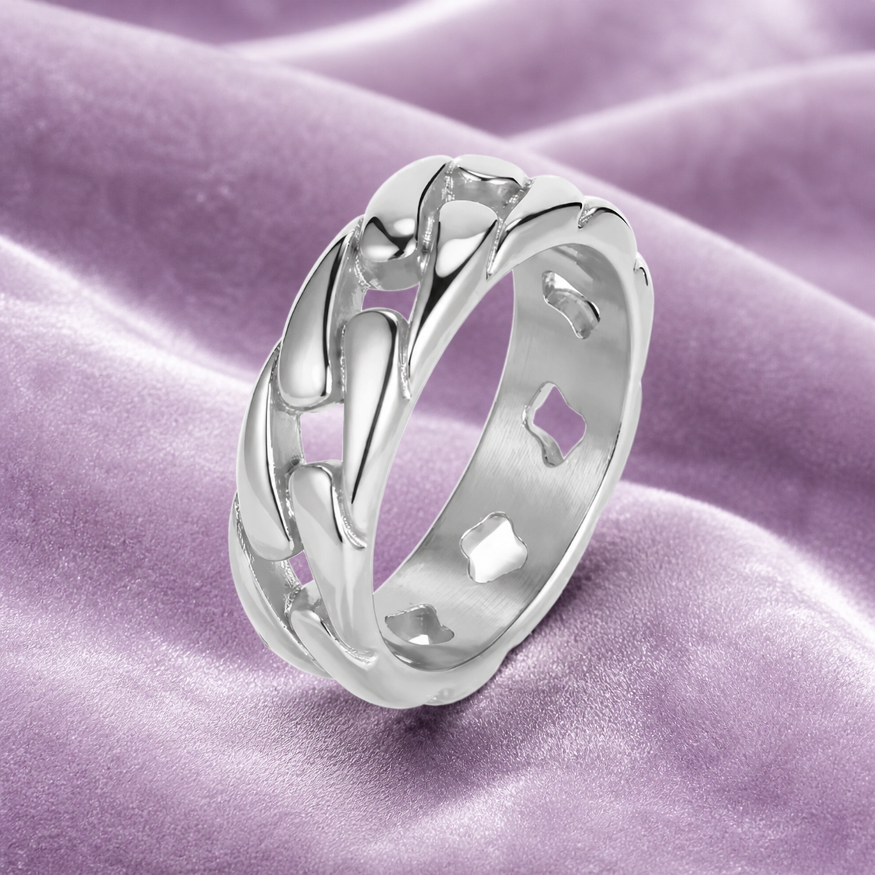 CUBAN RING 7MM 18K GOLD