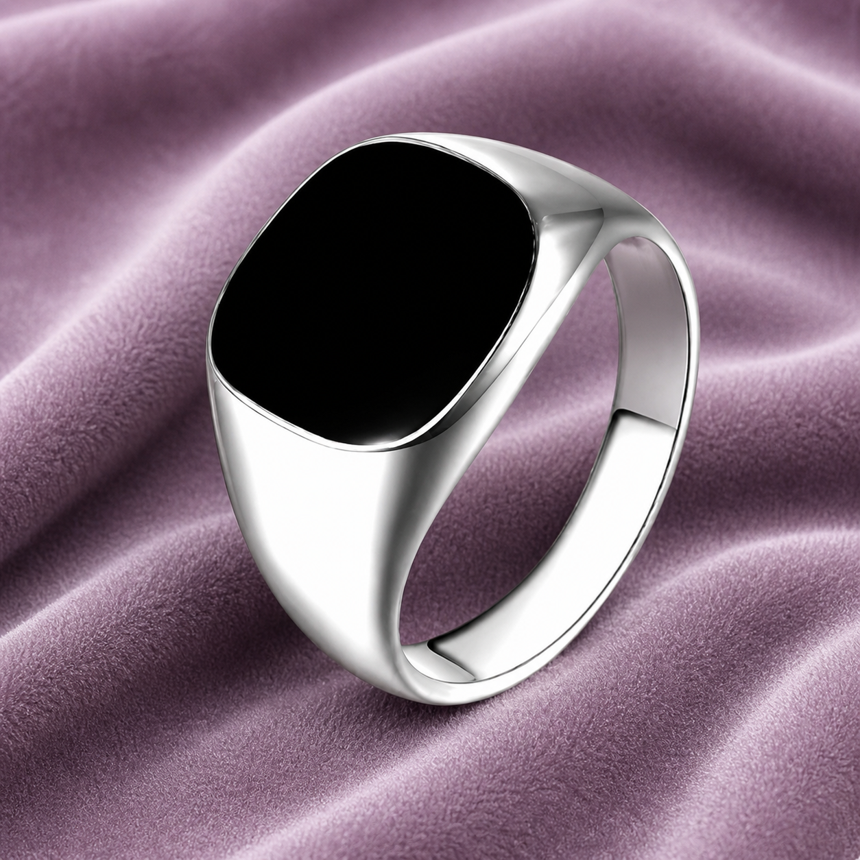BLACK RING 15MM 18K GOLD