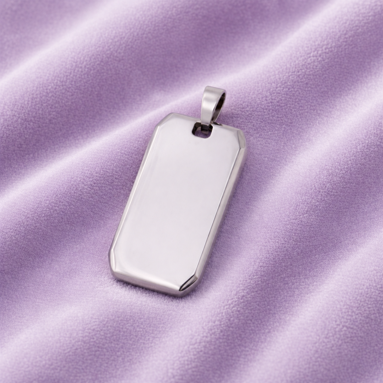 DOG TAG PENDANT 18KGOLD AND SILVER